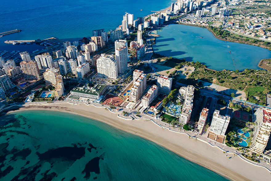 Beaches in the city of Calpe