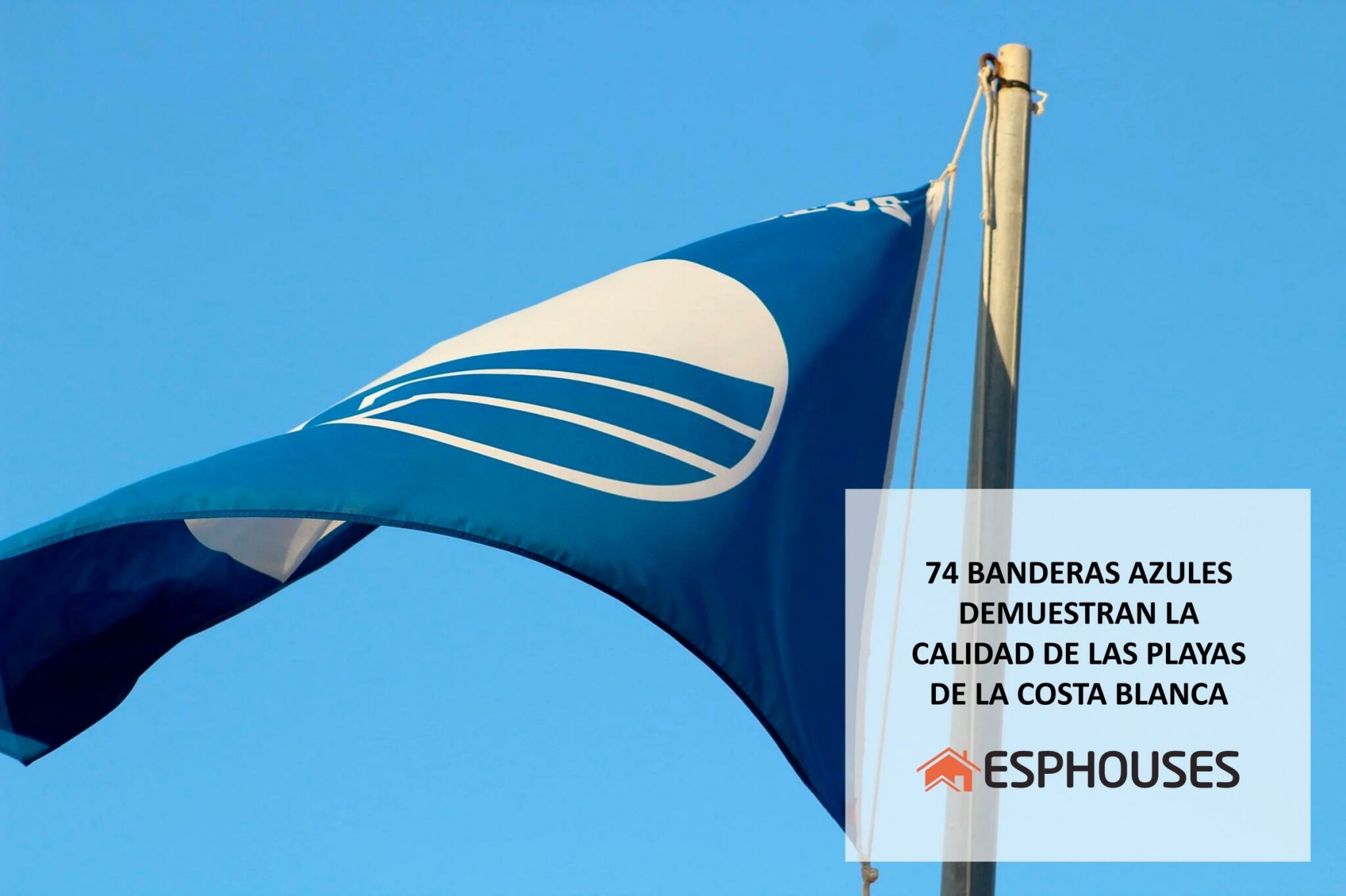 74 blue flags demonstrate the high quality of Costa Blanca beaches in 2021